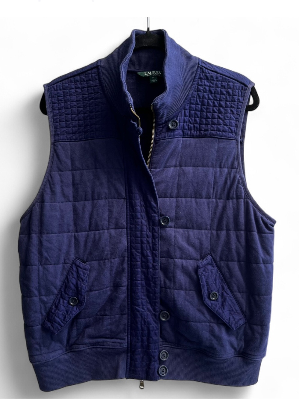 Ralph Lauren Quilted Vest XL Navy